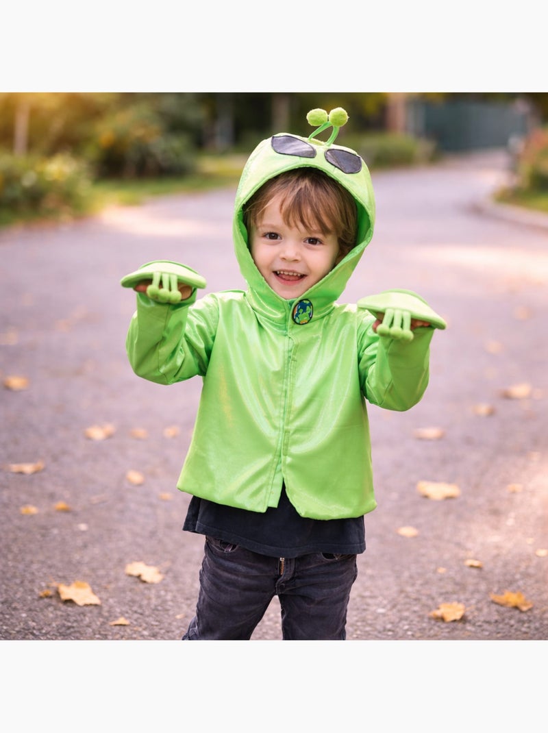 Great Pretenders | Déguisement enfant veste alien à capuche Vert - Kiabi