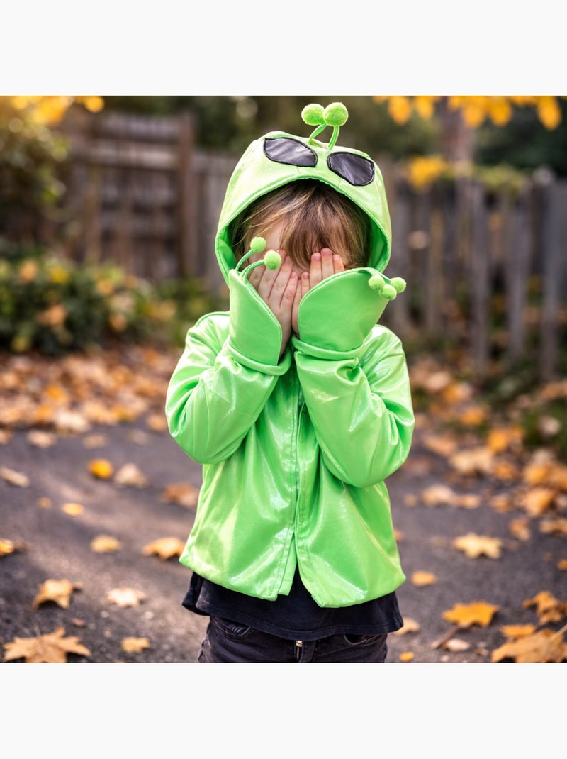 Great Pretenders | Déguisement enfant veste alien à capuche Vert - Kiabi