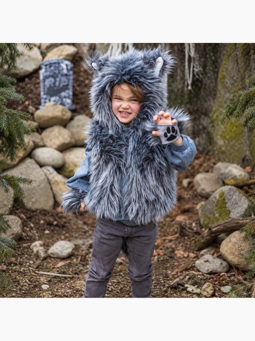 Great pretenders | déguisement enfant veste loup toute douce avec gants - Kiabi
