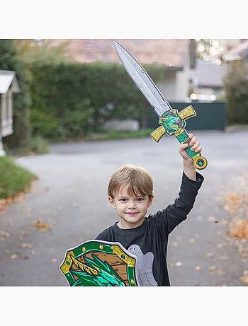 Great Pretenders | Epée de chevalier dragon vert en mousse Great Pretenders