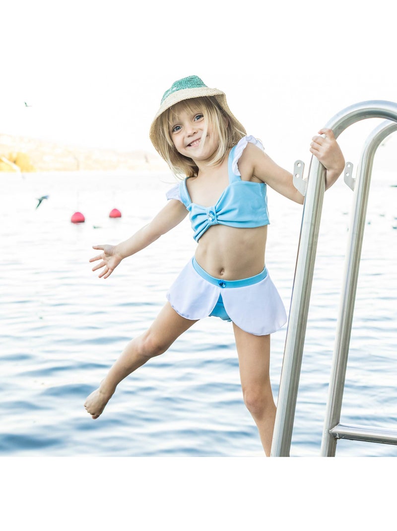 Great Pretenders | Maillot de bain 2 pièces fille princesse UV UPF 50+ Bleu - Kiabi