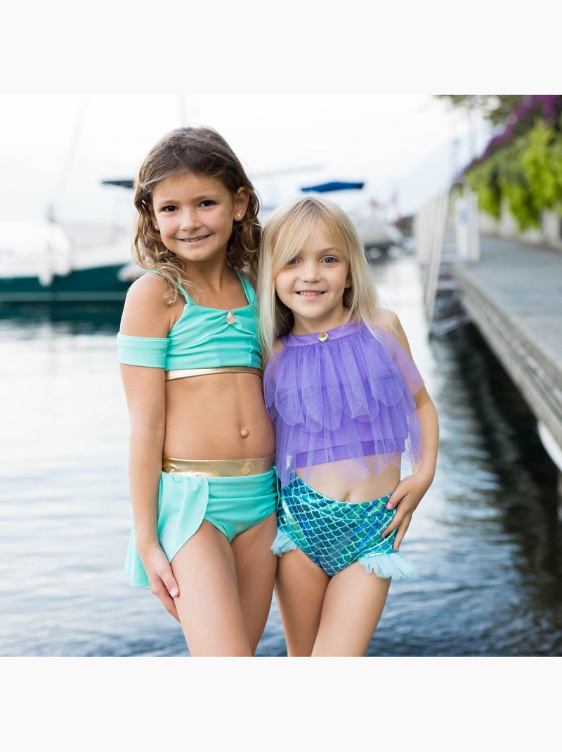 Great Pretenders | Maillot de bain 2 pièces fille princesse UV UPF 50+ Vert - Kiabi