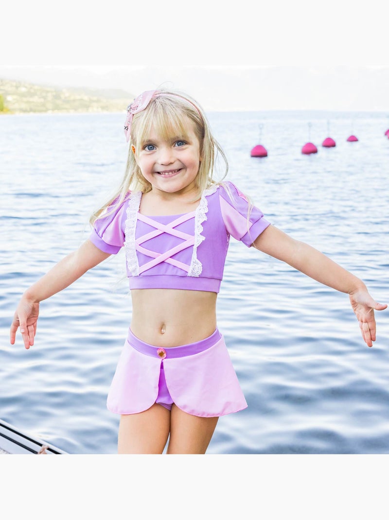 Great Pretenders | Maillot de bain 2 pièces fille princesse UV UPF 50+ Violet - Kiabi