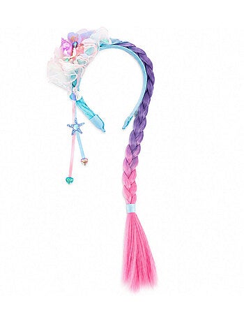 Great pretenders | serre-tête sirène enfant avec longue tresse colorée
