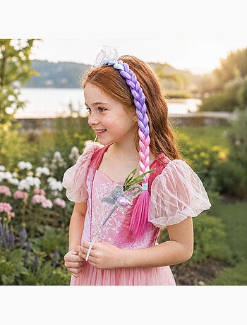 Great pretenders | serre-tête sirène enfant avec longue tresse colorée