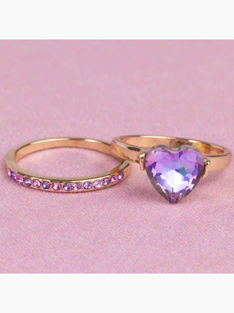 Great Pretenders | Set de 2 bagues Precious Purple Violet - Kiabi