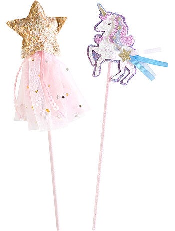 Great Pretenders | Set de 2 baguettes magiques Licorne et Étoile