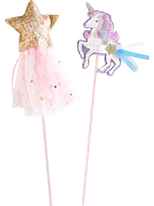 Great Pretenders | Set de 2 baguettes magiques Licorne et Étoile - Kiabi Great Pretenders | Set de 2 baguettes magiques Licorne et Étoile - Kiabi