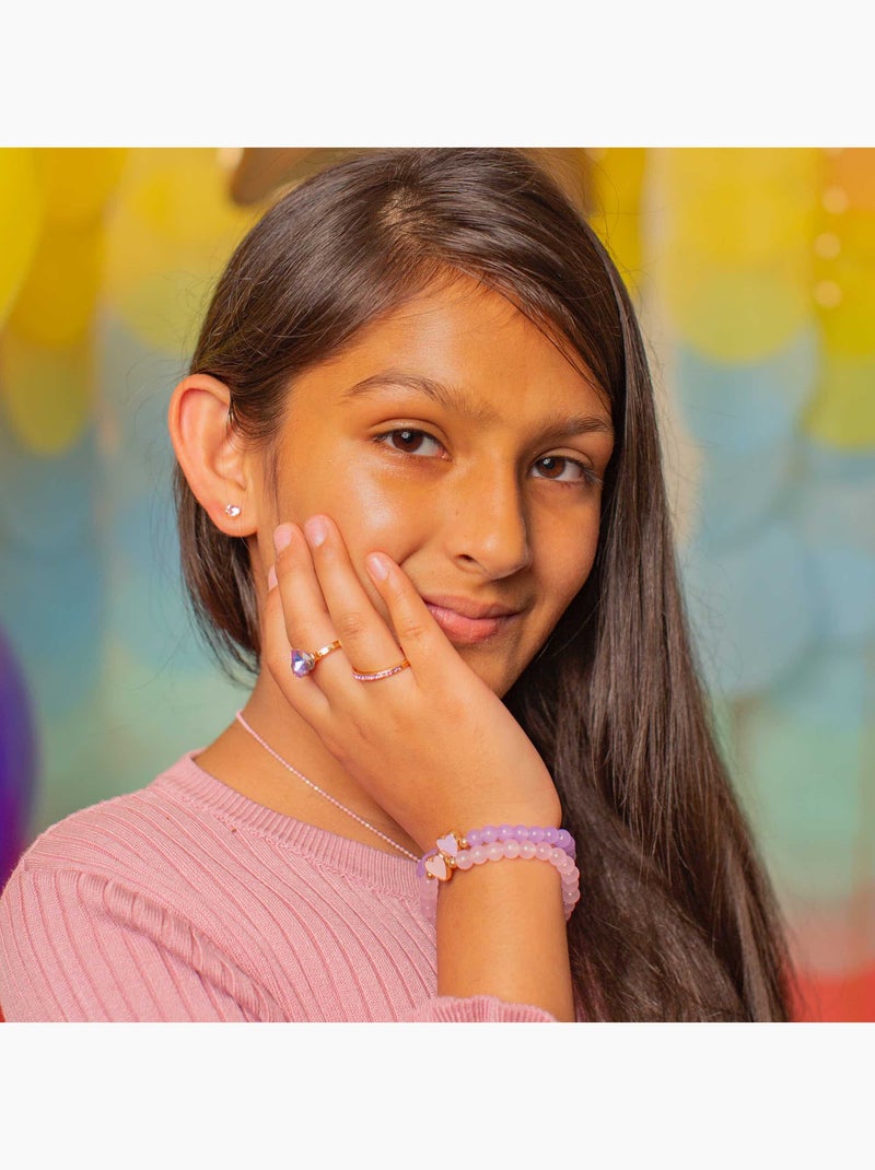 Great Pretenders|Set de 2 bagues ajustables Precious Purple Violet - Kiabi