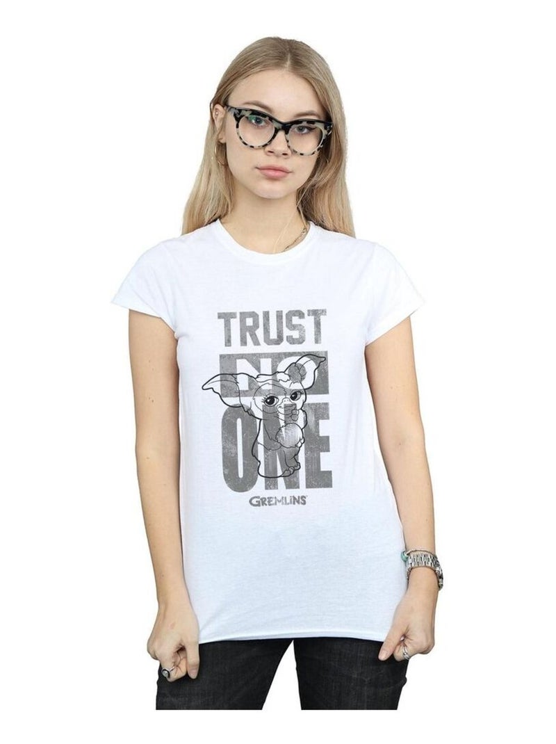 Gremlins - T-shirt TRUST ONE MOGWAI Blanc - Kiabi