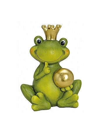 Grenouille de decoration de jardin en céramique