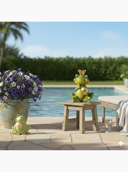 Grenouille de decoration de jardin en céramique - Kiabi Grenouille de decoration de jardin en céramique - Kiabi