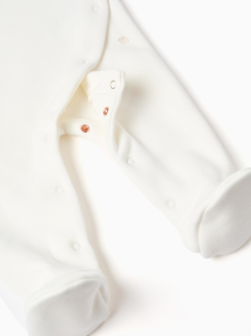 Grenouillère avec Broderie à lAvant Blanc - Kiabi