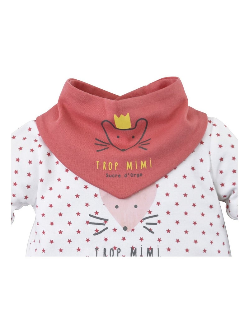 Grenouillère BANDANA AUNEE Rose - Kiabi