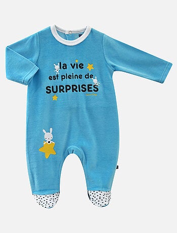 Grenouillère BEBE ELBERT VELOURS RASE