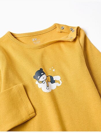 Grenouillère en coton à imprimé