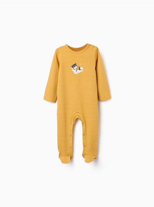 Grenouillère en coton à imprimé - Kiabi