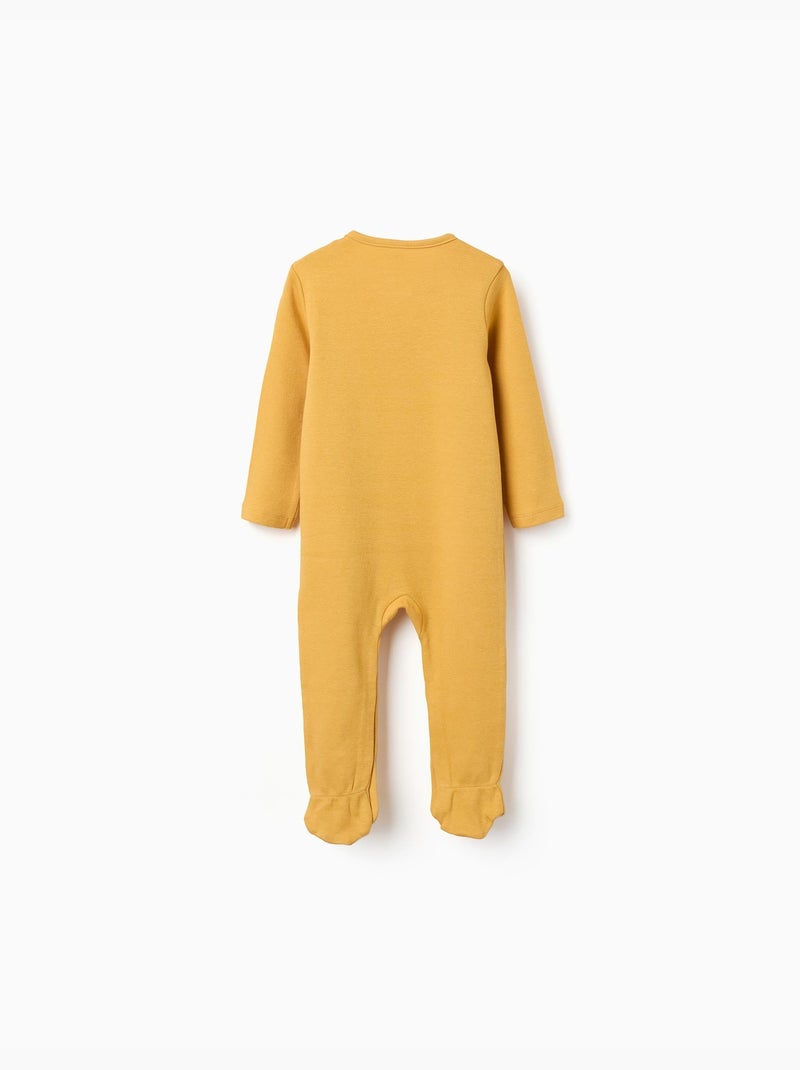 Grenouillère en coton à imprimé Jaune - Kiabi