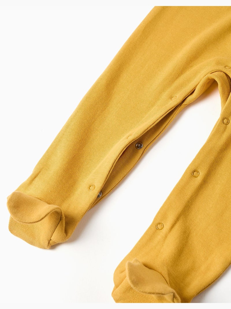 Grenouillère en coton à imprimé Jaune - Kiabi