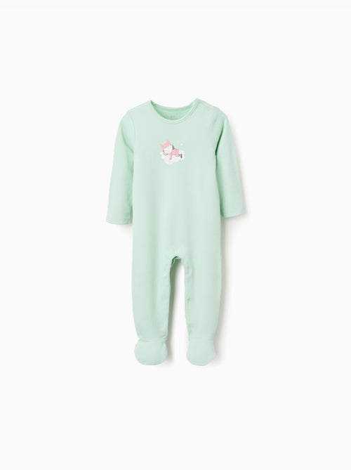 Grenouillère en coton à imprimé - Kiabi