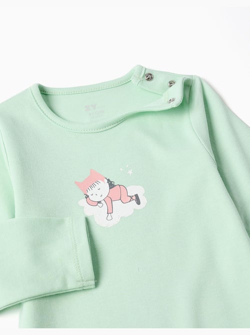 Grenouillère en coton à imprimé - Kiabi