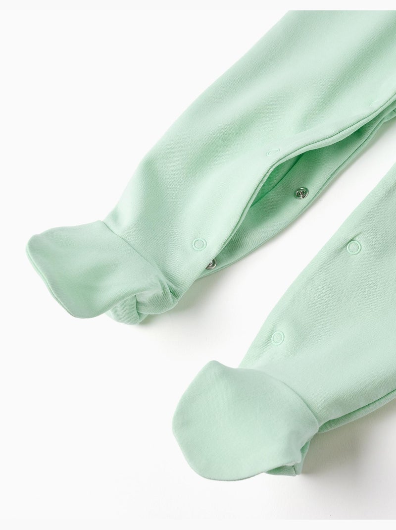 Grenouillère en coton à imprimé Vert clair - Kiabi