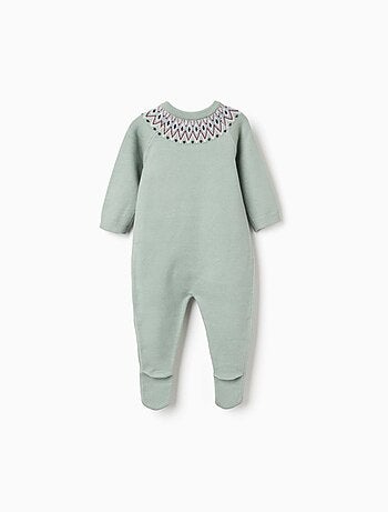 Grenouillère en maille avec jacquard