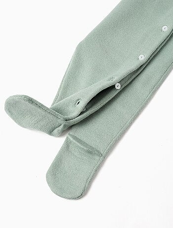 Grenouillère en maille avec jacquard