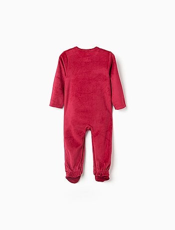 Grenouillère en velours avec Mickey