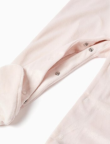 Grenouillère en velours avec Minnie