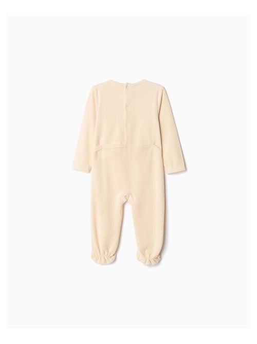 Grenouillère en velours, bébé mo fashion - Kiabi