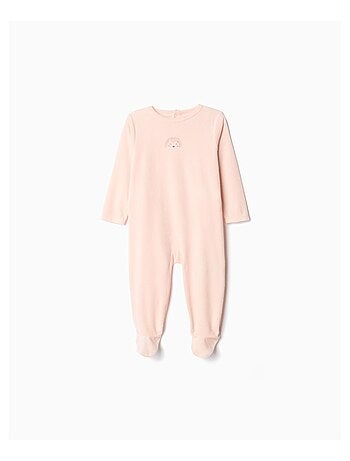 Grenouillère en velours pour bébé fille MO Fashion