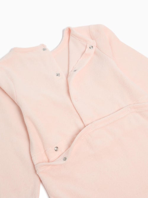 Grenouillère en velours pour bébé fille MO Fashion - Kiabi