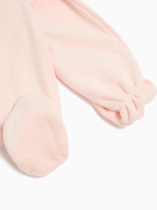 Grenouillère en velours pour bébé fille MO Fashion - Kiabi