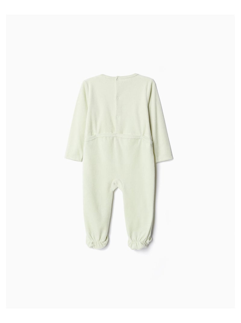 Grenouillère en velours pour bébé mo fashion Vert - Kiabi