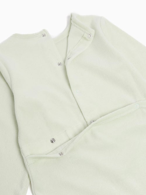 Grenouillère en velours pour bébé mo fashion - Kiabi Grenouillère en velours pour bébé mo fashion - Kiabi