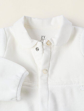 Grenouillère en Velours Texturé