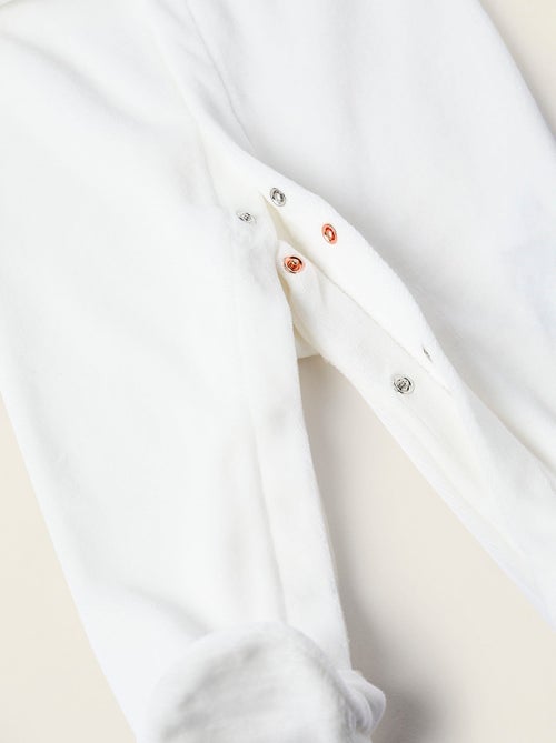 Grenouillère en Velours Texturé - Kiabi