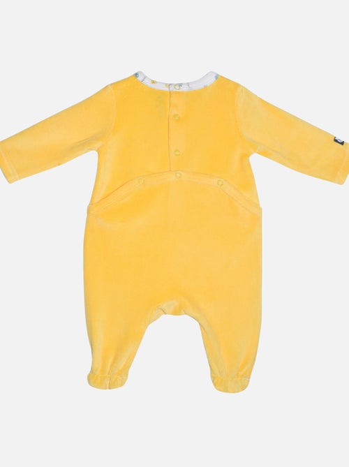 Grenouillère GABRIELO VELOURS RASE PONT DOS BEBE - Kiabi