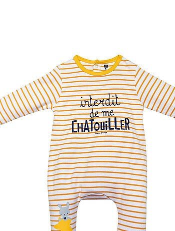 Grenouillère Gaetano jersey ouverture pont dos