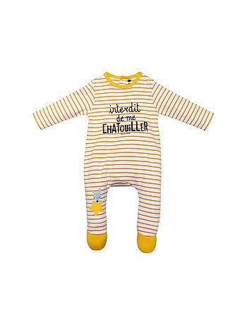Grenouillère Gaetano jersey ouverture pont dos