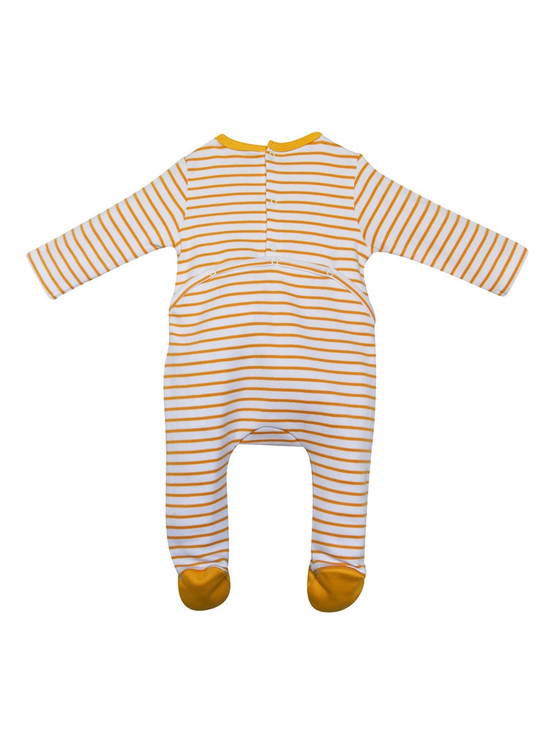 Grenouillère Gaetano jersey ouverture pont dos Jaune - Kiabi