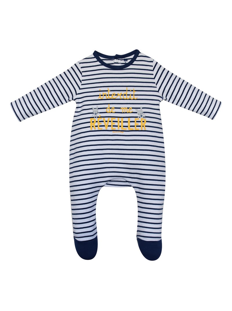 Grenouillère Gaetano jersey ouverture pont dos Jaune - Kiabi