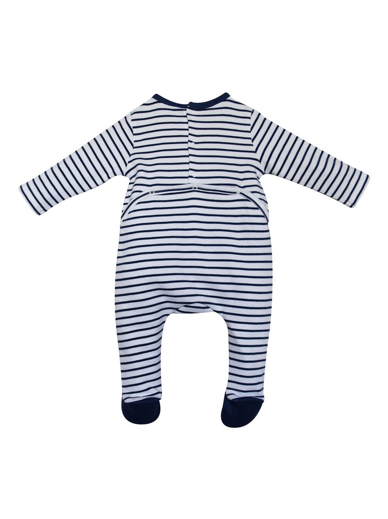 Grenouillère Gaetano jersey ouverture pont dos Jaune - Kiabi