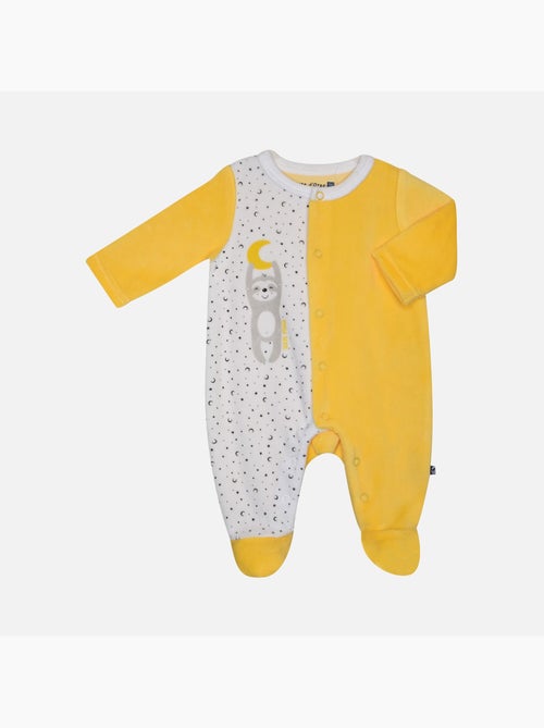 Grenouillère GAYO VELOURS RASE OUVERTURE DEVANT NAISSANCE - Kiabi