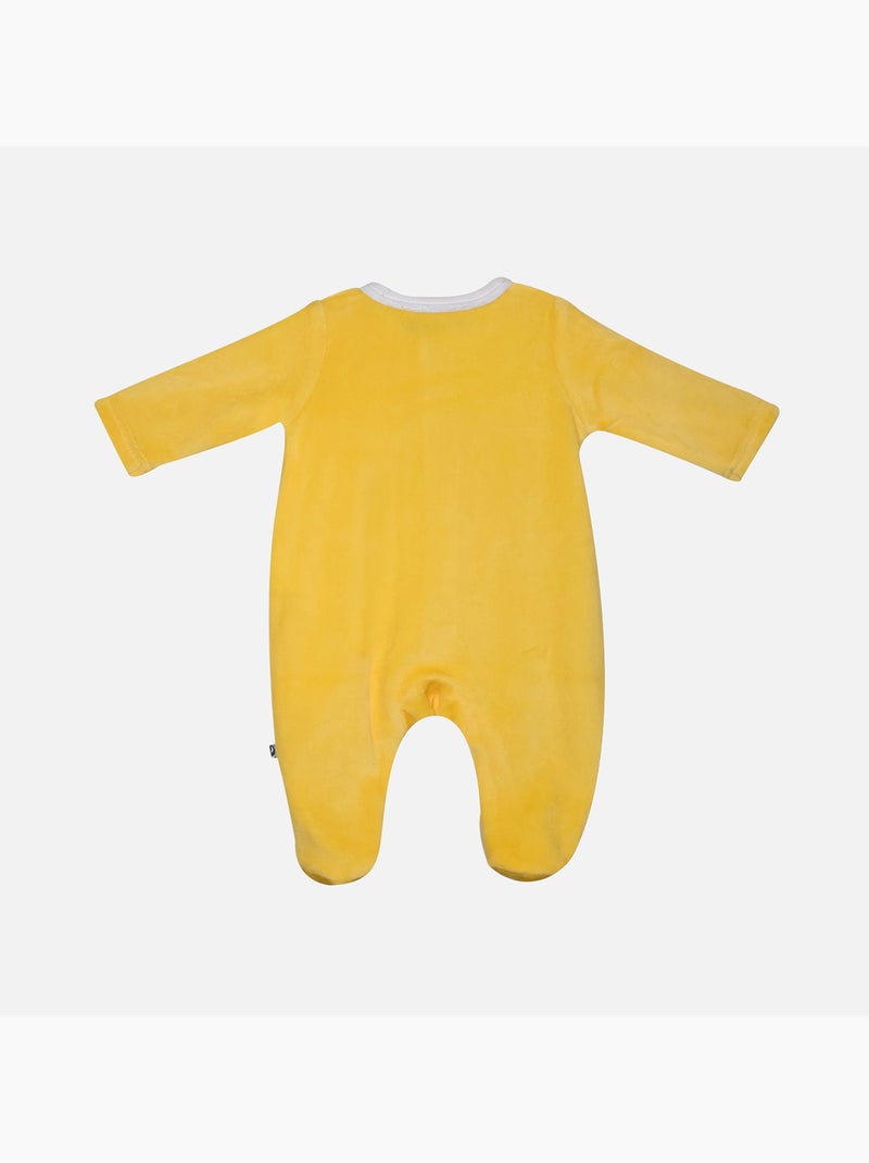 Grenouillère GAYO VELOURS RASE OUVERTURE DEVANT NAISSANCE Jaune - Kiabi