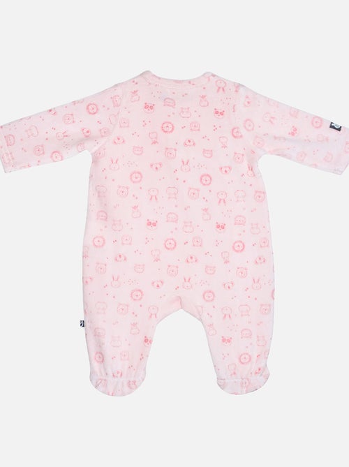 Grenouillère GENTIANE VELOURS RASE OUVERTURE DEVANT NAISSANCE - Kiabi