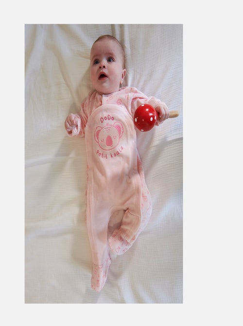 Grenouillère GENTIANE VELOURS RASE OUVERTURE DEVANT NAISSANCE - Kiabi