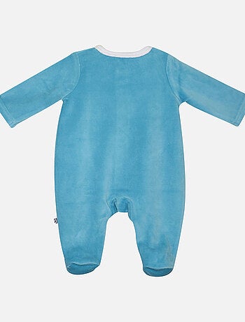 Grenouillère GERVAIS VELOURS RASE OUVERTURE DEVANT NAISSANCE