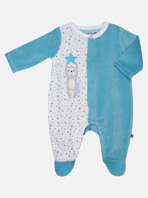 Grenouillère GERVAIS VELOURS RASE OUVERTURE DEVANT NAISSANCE - Kiabi